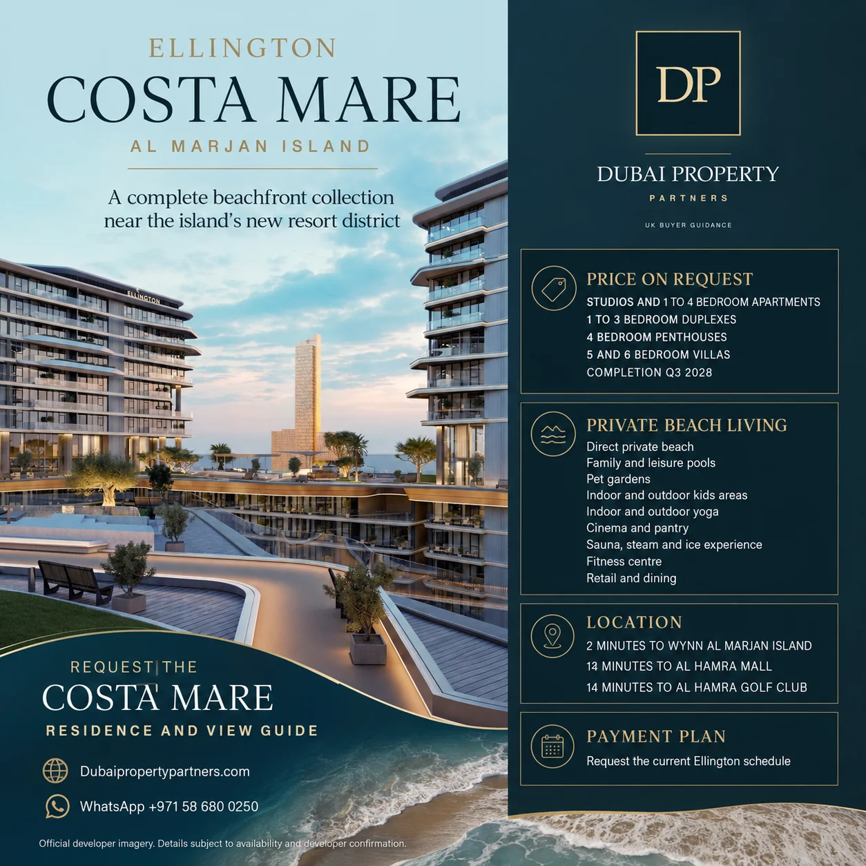 Costa Mare by Ellington Properties | Al Marjan Island, Ras Al Khaimah, Al Marjan Island, Ras Al Khaimah