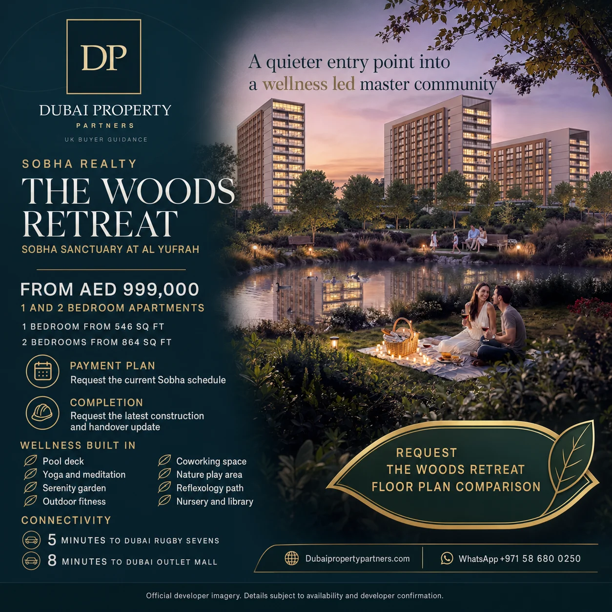 The Woods Retreat | Wellness Apartments at Sobha Sanctuary, Sobha Sanctuary, Al Yufrah, Dubai