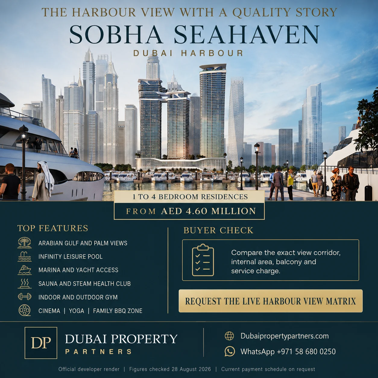 Sobha SeaHaven | Luxury Waterfront Apartments at Dubai Harbour, Dubai Harbour, Dubai