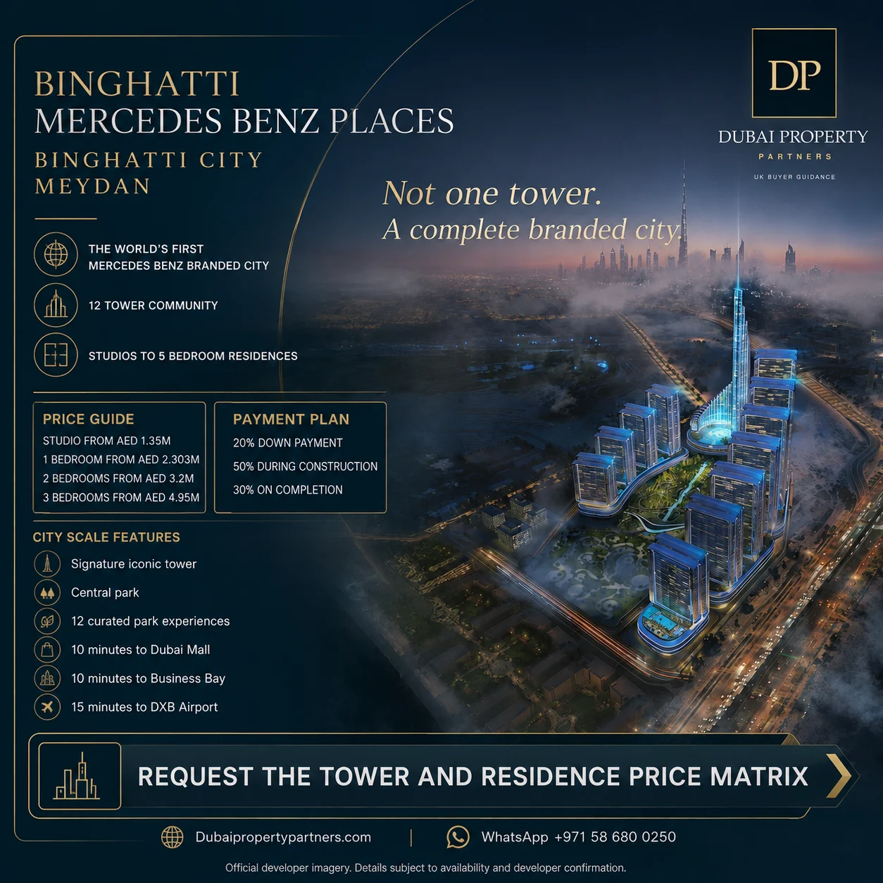 Mercedes Benz Places Binghatti City | Branded Residences in Meydan, Meydan, Nad Al Sheba, Dubai