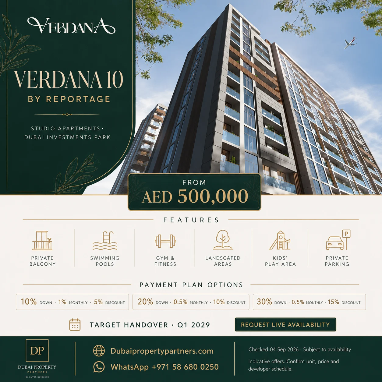 Verdana Residence 10 by Reportage | Studio Apartments in Dubai Investments Park, Verdana, Dubai Investments Park, Dubai