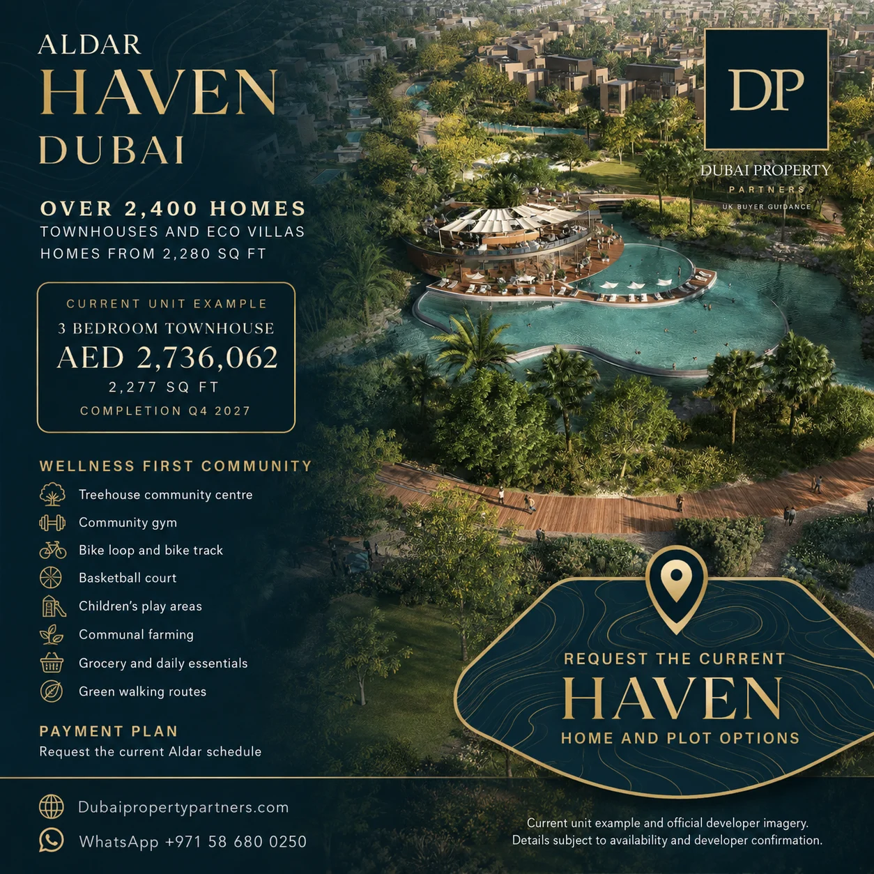 Haven by Aldar | Wellness Townhouses and Eco Villas in Dubai, Haven, Dubailand, Dubai