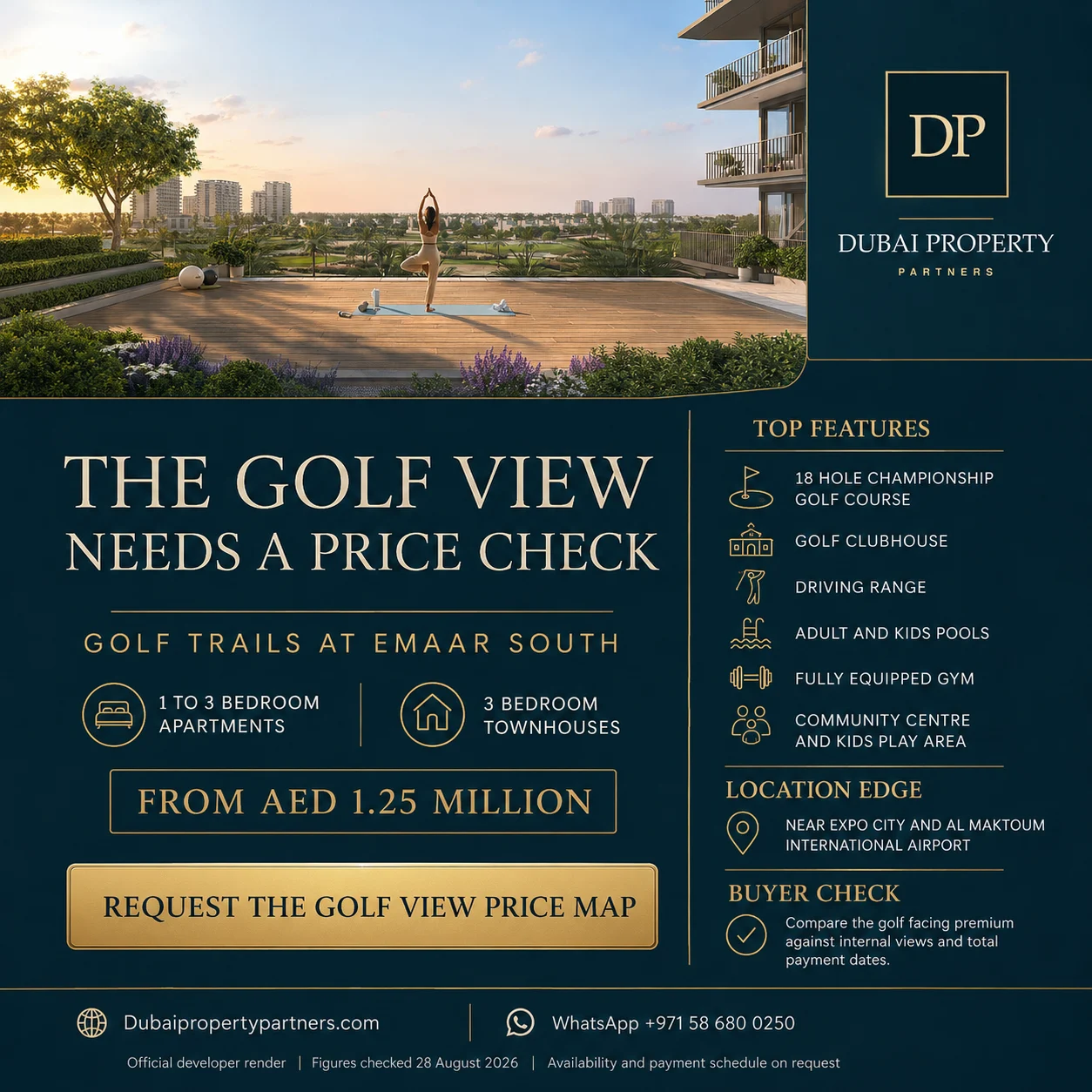Golf Trails at Emaar South | Golf Course Apartments and Townhouses, Emaar South, Dubai South